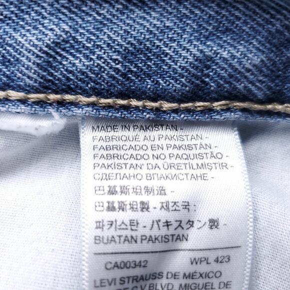 Levi's 94 Baggy Jeans Women 30 Blue Mid Rise Zip Fly Grunge Streetwear Denim - Picture 11 of 13